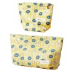 Yellow Floral Jacquard Makeup Bag