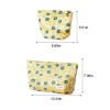 Yellow Floral Jacquard Makeup Bag