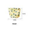 Yellow Floral Jacquard Makeup Bag