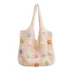 Boho Hollow Knit Shoulder Tote Bag
