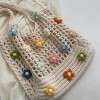 Boho Hollow Knit Shoulder Tote Bag