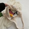 Boho Hollow Knit Shoulder Tote Bag