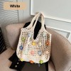 Boho Hollow Knit Shoulder Tote Bag