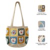 Handmade Crochet Cat Tote Shoulder Bag