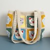 Handmade Crochet Cat Tote Shoulder Bag