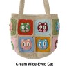 Handmade Crochet Cat Tote Shoulder Bag