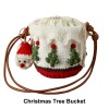 Handmade Crochet Christmas Bucket Bag