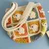 Handmade Crochet Elephant Shoulder Tote Bag