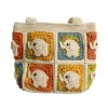 Handmade Crochet Elephant Shoulder Tote Bag