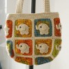 Handmade Crochet Elephant Shoulder Tote Bag