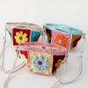 Handmade Crochet Gesang Flower Dumpling Crossbody Bag 