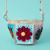 Handmade Crochet Gesang Flower Dumpling Crossbody Bag 