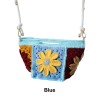 Handmade Crochet Gesang Flower Dumpling Crossbody Bag 