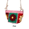 Handmade Crochet Gesang Flower Dumpling Crossbody Bag 