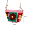 Handmade Crochet Gesang Flower Dumpling Crossbody Bag 