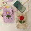 Handmade Crochet Hollow Crossbody Phone Bag