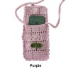 Handmade Crochet Hollow Crossbody Phone Bag