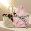 Handmade Crochet Multi-Rose Handbag