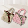 Handmade Crochet Multi-Rose Handbag