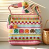 Handmade Crochet Smiley Maze Tote Bag