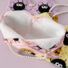 Handmade Double-Sided Crochet Smiley Soot Handbag