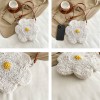 Handwoven Sunflower Crochet Crossbody Bag