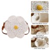 Handwoven Sunflower Crochet Crossbody Bag