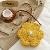 Handwoven Sunflower Crochet Crossbody Bag