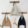 Hollow Crochet Shoulder Bag with Tassels