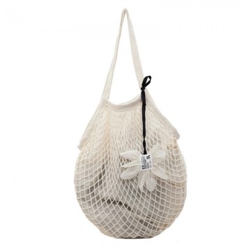 Hollow Knit Floral Tote Bag