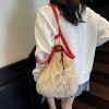 Hollow Knit Floral Tote Bag
