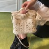 Knitted Hollow Crochet Crossbody Handbag