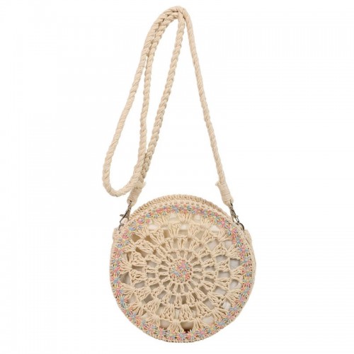 Small Round Crochet Beach Bag