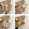 Straw Basket Crossbody Bag for Women