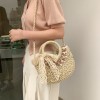 Straw Basket Crossbody Bag for Women