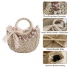 Straw Basket Crossbody Bag for Women