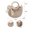 Straw Basket Crossbody Bag for Women