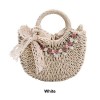 Straw Basket Crossbody Bag for Women