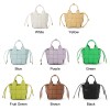 Handwoven Leather Basket Bucket Crossbody Bag