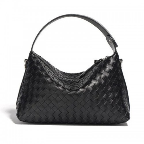 Leather Quilted Dumpling Crossbody Handbag