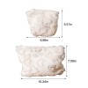 Soft Creamy Heart Plush Everyday Pouch Set