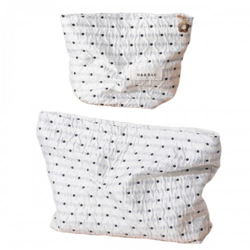 Black Polka Dot Makeup Pouch Black Polka Dot Makeup Pouch