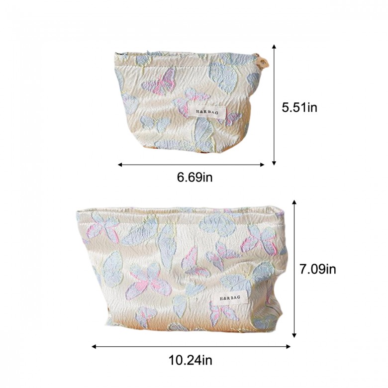 Colorful Butterfly Makeup Pouch