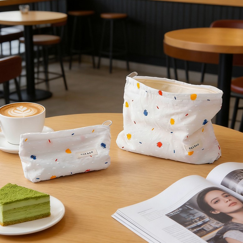 Colorful Polka Dot Makeup Pouch Colorful Polka Dot Makeup Pouch