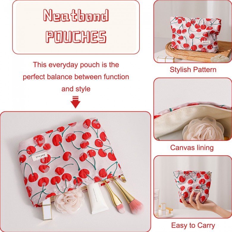 Cute Cherry Cosmetic Pouch Cute Cherry Cosmetic Pouch
