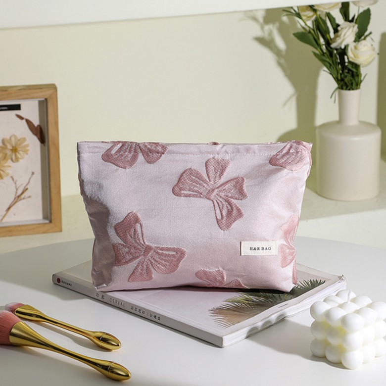 Pink Bow Make Pouch Pink Bow Make Pouch