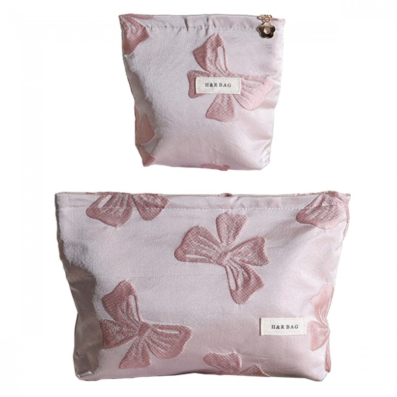 Pink Bow Make Pouch Pink Bow Make Pouch