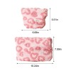 Pink Plush Heart Cosmetic Pouch