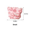 Pink Plush Heart Cosmetic Pouch