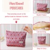 Rose Pink Heart Makeup Pouch